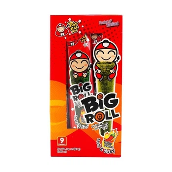 Чіпси Норі Роли Tao Kae Noi Grilled Seaweed Roll Big Roll Spicy Гострі Спеції 27г