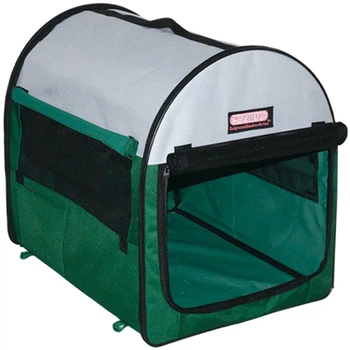 Мягкая клетка-переноска для собак SENFUL Pet Soft Crate SDT3008 Green с флисовым ковриком и чехлом, 70х51х58,5 см