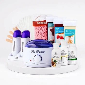 Набір для депіляції воском FULL SOFT SKIN, 11 предметів, білий
