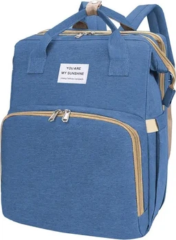 Torba dla mamy Hedo z funkcją spania niebieska (5904041101298)