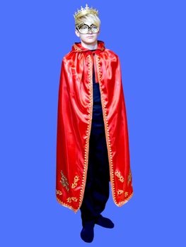 Мантия Короля Королевы. Плащ красный. Длинна 120-130 см. НК60