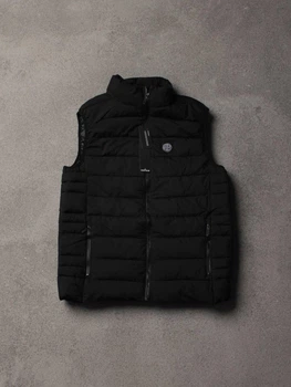 Жилетка Stone Island black Безрукавка стон айленд чорна 2XL