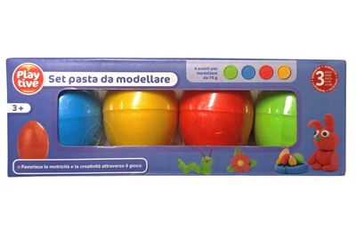 Набор пластилина Playtive в форме яиц, 4×75 г