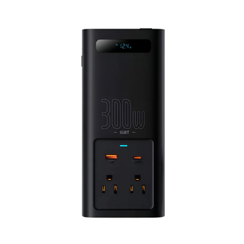 Автомобільний інвертор для електросамокатів Baseus IGBT Power Inverter 300W (110V US/JP ) Black + перехідник