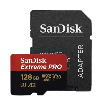 Карта пам'яті microSDXC (UHS-1 U3) SanDisk Extreme Pro A2 128Gb class 10 V30 (R200MB/s,W90MB/s) (adapter) ( 17337 )