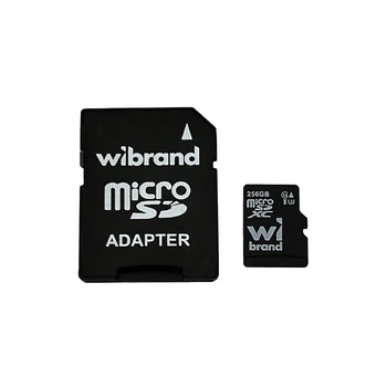 Карта памяти microSDXC (UHS-1 U3) Wibrand 256Gb Class 10 (adapter SD)
