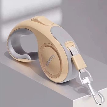 Поводок-рулетка Kimpets Hook 3 м для собак и кошек до 20 кг, желтая 3 м