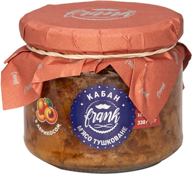 Мясо кабана Frank Тушеное с абрикосом 330 г (4820192490412)