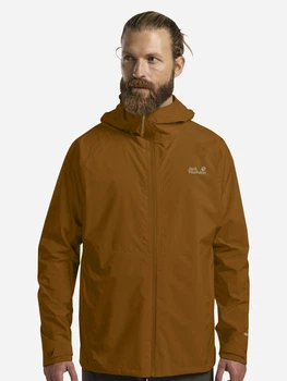 Спортивная ветровка мужская Jack Wolfskin Prelight 2.5L Lt A63769-5401 M Коричневая (4064886636520)