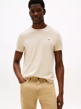Футболка бавовняна довга чоловіча Tommy Hilfiger 78JA560-HDV(Beige Heather) 2XL Бежева (198296023143)