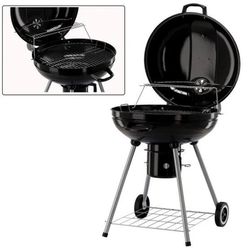 Гриль вугільний GardenLine BBQ5313 66х57х85 см з кришкою, попільником та термометром