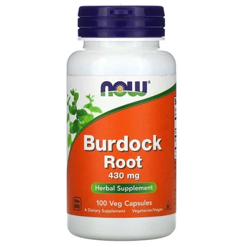 Корінь лопуха NOW Foods (Burdock root) 430 мг 100 капсул NOW04608