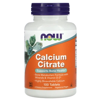 Цитрат кальция с витамином D и минералами NOW Foods (Calcium Citrate) 300 мг 100 таблеток NOW01230