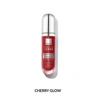 Блиск-сироватка для губ Avon Make Up+Care з пептидами, відтінок Вишневе сяйво 7 мл
