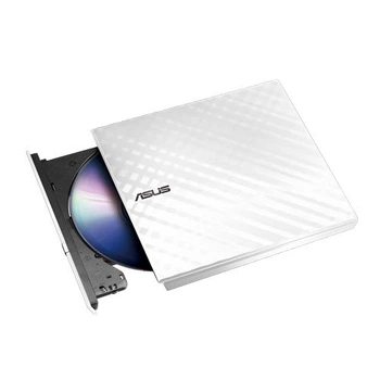 Оптичний привід зовнішній USB DVD+/-RW Asus SDRW-08D2S-ULITE білий, SLIM (SDRW-08D2S-U LITE/WHT/G/AS)