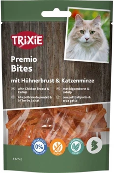Ласощі Trixie Premio Bites with Chicken Breast & Catnip для котів шматочки з курячою грудкою і котячою м’ятою 50 г (4011905427423)