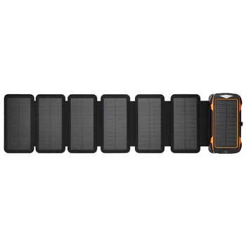 УМБ PowerBank із сонячною панеллю, повербанк КВАНТ SC26/6 20000mAh + 6 panels