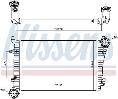 Інтеркулер AUDI A3 (8P1) / VW GOLF (1K1) / VW JETTA (1K2) / SEAT LEON (1P1) 2003-2016р.