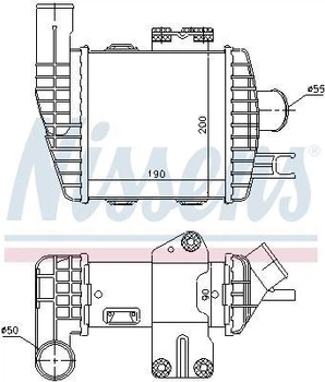 Интеркулер HYUNDAI TUCSON (JM) / KIA SPORTAGE (JE_, KM) 2004-2010 г.