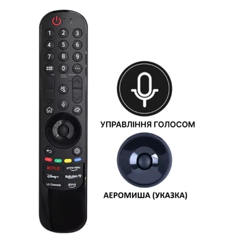 Пульт для телевизора LG Magic Remote, MR24GN,MR23GN, MR22GN, MR21GC. Пульт для телевизора с указкой (мышь) и голосовым поиском