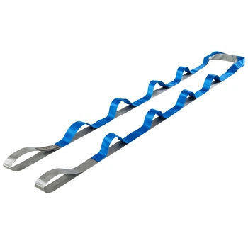 Лента стропа с петлями для растяжки Stretch Strap SP-Sport FI-0175 Серый-синий