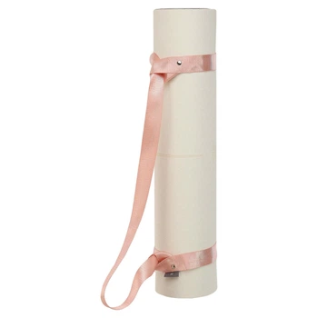 Ремень-стяжка для переноски коврика BLOOM YOGA STRAP LiveUp LB7080 Розовый