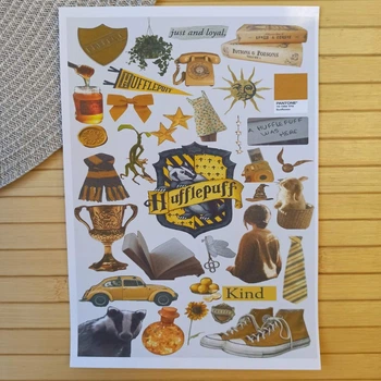 Стикерпак Гарри Поттер Harry Potter Пуффендуй Hufflepuff А5 код 25287