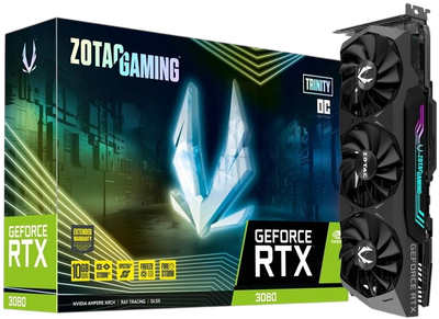 Видеокарта GeForce RTX 3080 10GB Zotac Trinity OC (ZT-A30800J-10P) Б/У