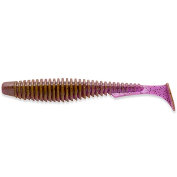 Силікон Fishup U-Shad 3.5" (8pcs.), #016 - Lox/Green & Black (10087104)