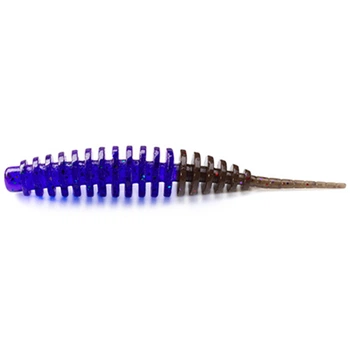 Силикон FishUp Tanta 2" (9pcs.), #242 - Dark Violet/Pumpkin Brown (10068196)