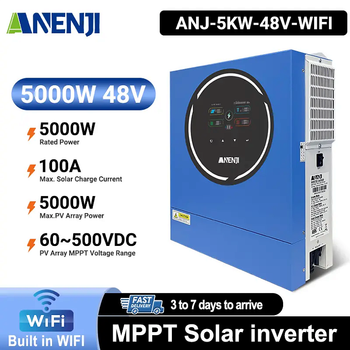 Гибридный инвертор солнечный Anenji 5000W 48V ANJ-5KW-48V