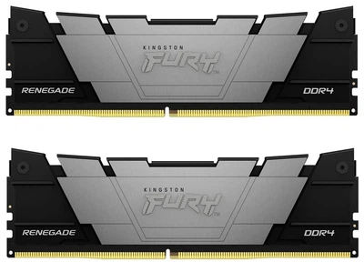 Модуль пам'яті Kingston Fury DDR4 16GB (2x8) 3200MHz Renegade Black (KF432C16RB2K2/16)