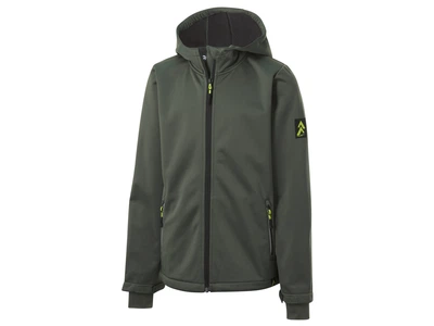 Куртка Softshell (софтшел) водоотталкивающая и ветрозащитная для мальчика Crivit BIONIC-FINISH® ECO 445135 146-152 см (10-12 years) хаки
