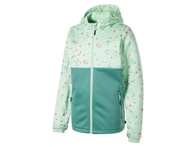 Куртка Softshell водовідштовхувальна та вітрозахисна для дівчинки Crivit BIONIC-FINISH® ECO 445136 134-140 см (8-10 years) бірюза