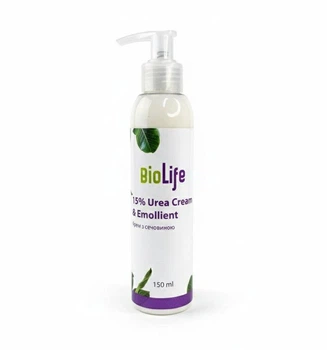 Крем с мочевиной 15% для увлажнения BioLife, 150 мл