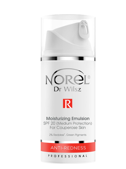 Norel Anti Redness - Увлажняющая эмульсия для кожи с куперозом и розацеа SPF 20, 100 мл