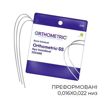 Дуга ORTHOMETRIC SS стальна 0,016X0,022 низ