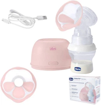 Електричний молоковідсмоктувач Chicco Stimolatte, USB, з пляшечкою