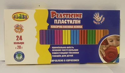 Пластилин 24 цвета 480 гр Чистые руки Maxi, 7661C, CLASS