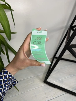 Ударопрочное гибкое защитное стекло 100D для Apple iPhone 8 (White, Full Cover)