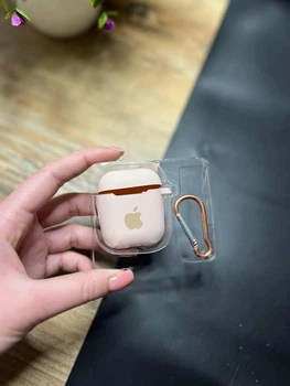 Чехол для наушников AirPods 1 / 2 с карабином и покрытием SoftTouch ( High №19 )