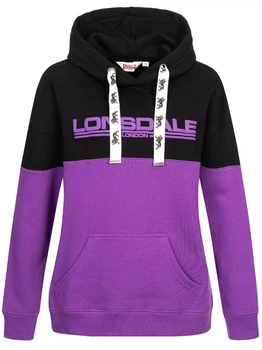 Худі флісовий жіночий Lonsdale WARDIE 117329-3599 L Purple/Black/White (4251522395686)