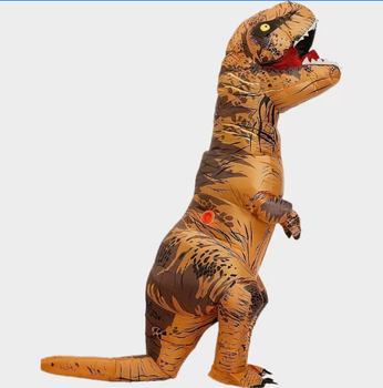 Надувной костюм динозавра T-Rex для взрослых, косплей тираннозавра с компрессором, 220 см