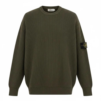 Світшот в стилі Stone Island, розмір L, хакі (SI07003.1L)