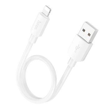 Кабель USB Hoco X96 Lightning 2.4A 0.25m Колір Білий