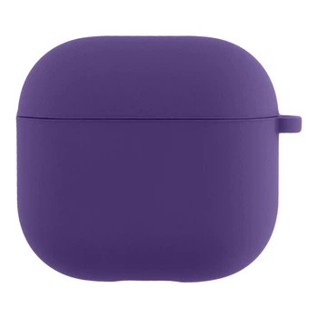 Чехол Silicone Case с микрофиброю для Airpods 5 / Airpods 4 Purple