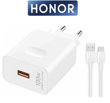 Мережевий зарядний пристрій HONOR SuperCharge 100W OEM EU (з кабелем 1м)