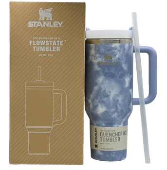 Термос Stanley Quencher H2.0 термокружка Tumbler из нержавеющей стали Blue Marble 1,18 л KT6007897