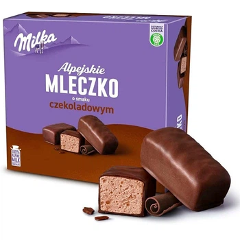 Цукерки Milka глазуровані зі смаком шоколаду 330 г