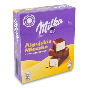 Цукерки Milka глазуровані зі смаком ванілі 330 г